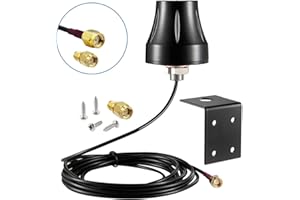 Waterproof Dual Band WiFi 2.4GHz 5GHz 5.8GHz Outdoor 5dBi RP-SMA/SMA Male Antenna for Wireless Vedio Security Camera Surveill