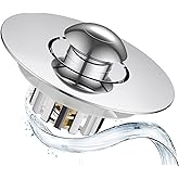 3-in-1 Pop Up Tub Drain Plug, Bathtub Drain Stopper, Bathtub Plug Drain Stopper, Tub Stopper, Anti-Clogging, for 1.42"-1.97" Drain HOL