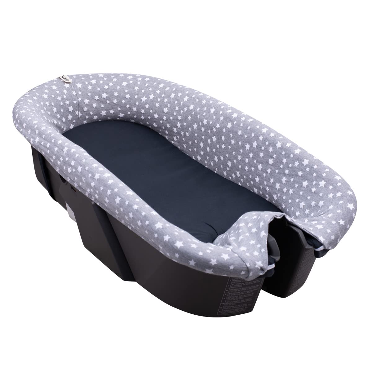 JYOKO Kids CarryCot Cover Compatible with Stokke Xplori (White Star)