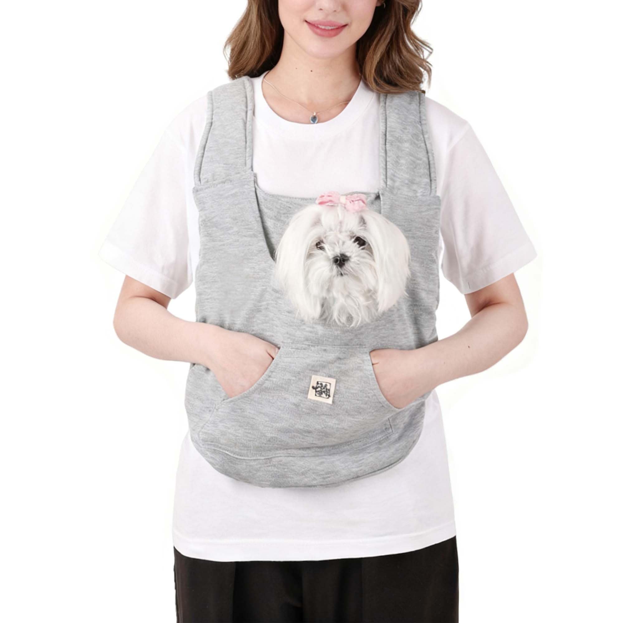 Photo 1 of FLAdorepet Pet Carrier Backpack for Extra Small Dog Cat and Rabbit,Yorkie Teacup Chihuahua Front Dog Puppy Carrier Backpack for Traveling Hiking Camping,Hands Free Pet Sling, Anxiety Relief Grey