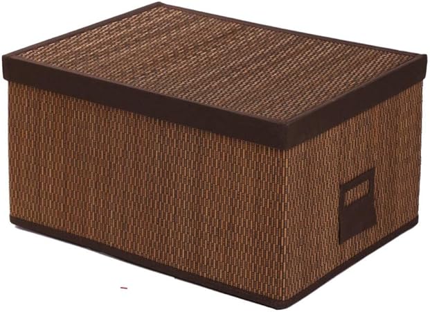 Bmbmb Paniers De Rangement En Bambou Avec Couvercle Rectangulaire Vetements Superposes Jouet Panier De Rangement Extra Large Moyen Petit Organisateur Boite Xl Amazon Fr Cuisine Maison