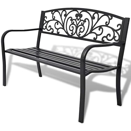 Patio Chairs Swings Benches Retro Style Metal Glider Chair 2 Person Outdoor Seat Bench Patio Porch 3 Colors Home Garden Vibranthns Lk