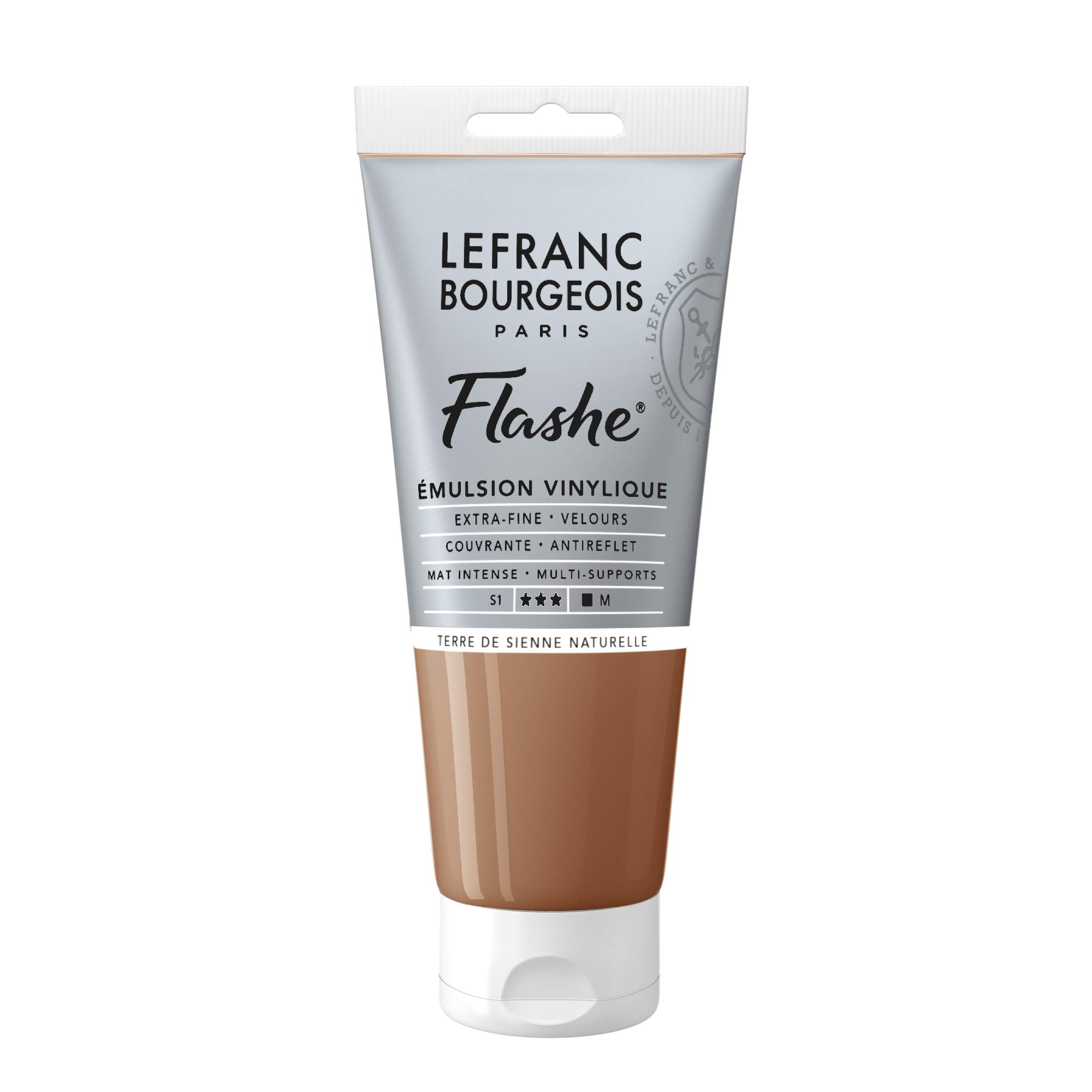 Lefranc Bourgeois Flashe, Extra-Fine Acrylic Vinyl Emulsion, Artists Quality, Raw Sienna, 80ml Tube — image 1