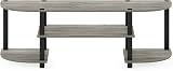 Furinno TURN-S-TUBE TV Stand 55 Inch Oak Grey 3-Tier Entertainment Center view 6