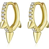 Small Huggie Hoop Earrings for Women Girls, Dainty Lightweight Huggie Earring for Everyday in 925 Sterling Silver, Hypoallergenic