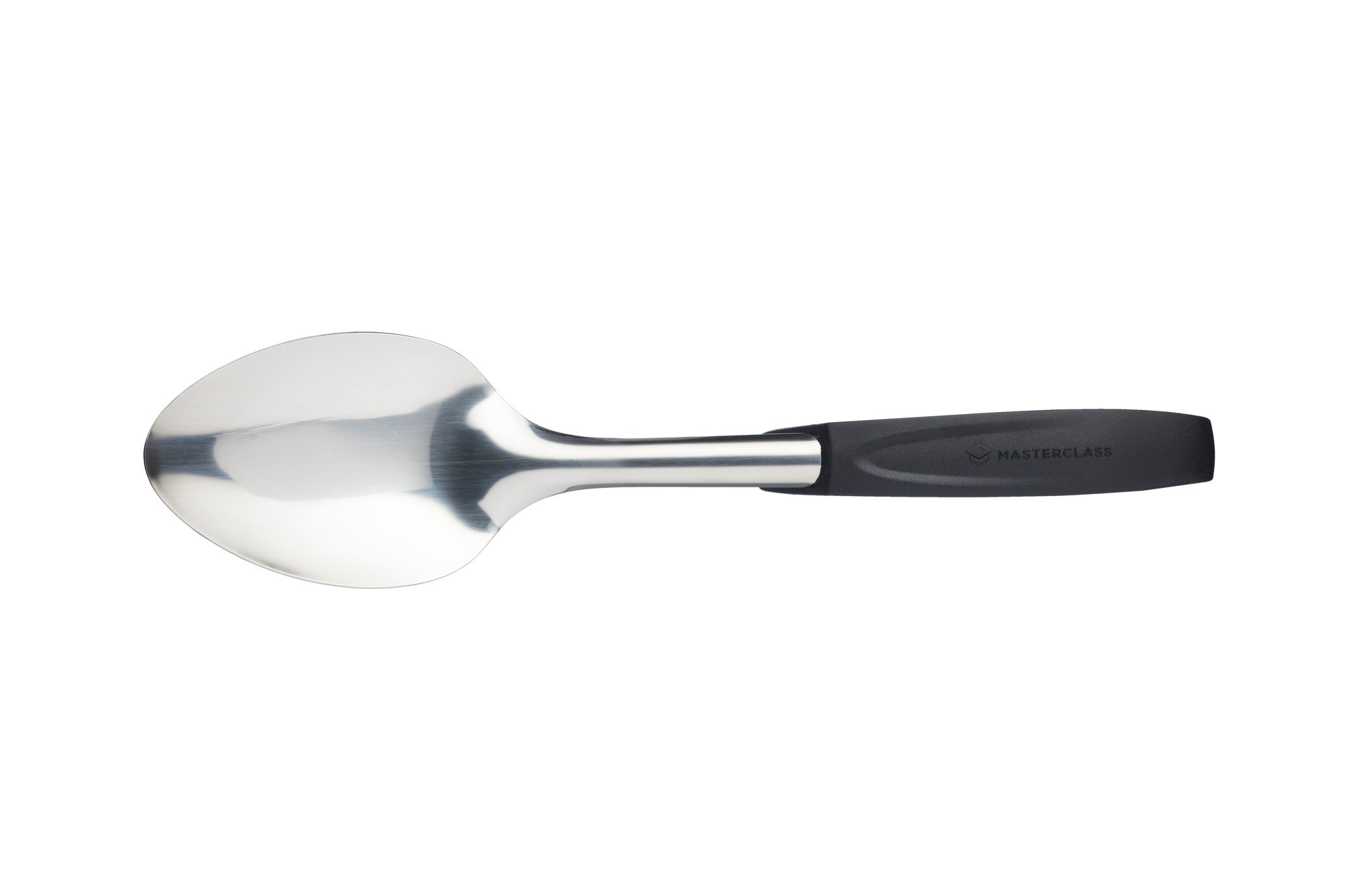 MasterClass MCSERVSPNBLK Colour-Coded Catering-Quality Stainless Steel Serving Spoon, 35 cm (14") - Black (General)