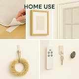 AXATY Hook and Loop Tape 20mm x 8m, Self Adhesive, Double Sided White view 7