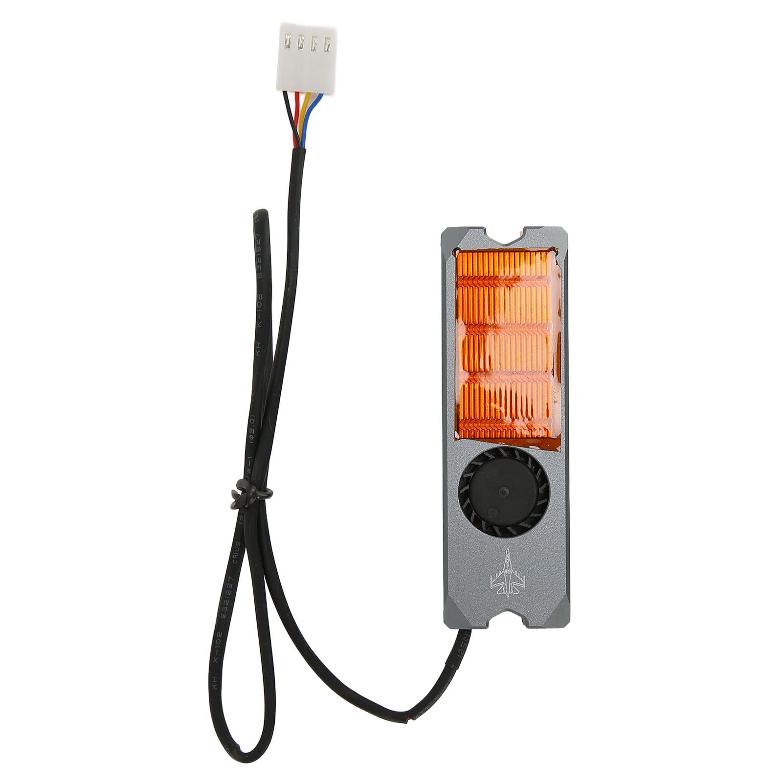 Cuifati M.2 2280 SSD Heatsink with PWM Fan and Thermal Silicone Pad - Automatically Adjusts, Low Noise, Plug and Play