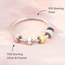 STORYJEWELLERY Fidget Rings for Women, Anxiety Ring