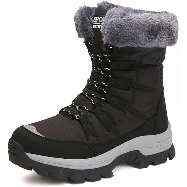 Boots For Women Women'S Velvet Warm Thick Soled Winter Waterproof
