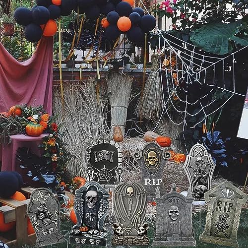 Flyowl Halloween Yard Signs RIP Graveyard Tombstones Outdoor