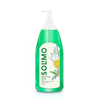 Amazon Brand - Solimo Shower Gel, Lemon & Tea Tree - 750 ml