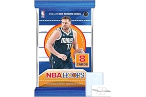 2024-25 Panini Hoops Basketball Trading Cards Retail Pack(s) + Toploader(s) + StreetCards Magnet! (1 Pack + 1 Toploader)