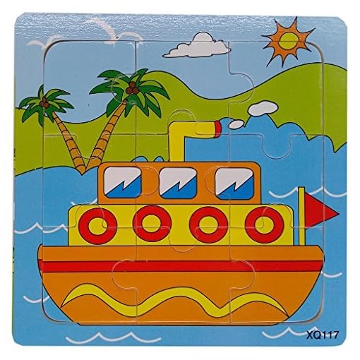 Brain Tetris Block, Early Education 40-PCS Colorful Wooden Tangram Jigsaw Puzzles Intelligence Puzzle for Preschool Children Kids - Image 3