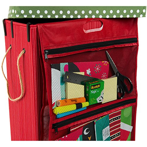 Santas Bags Decorated Holiday organizer. Gift Bag, Tissue, and Accessory Storage Box