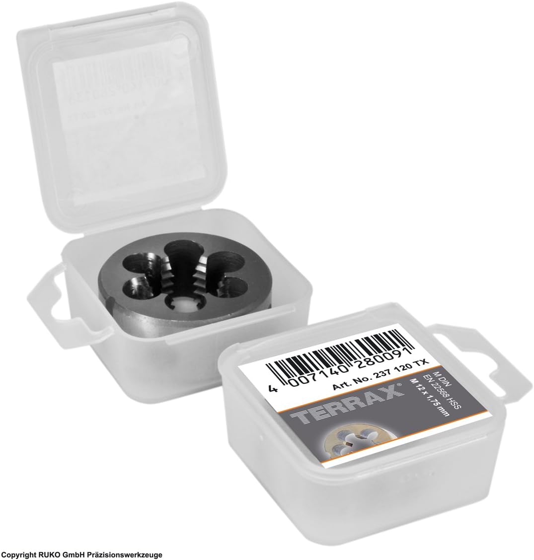 Ruko 22568 Terrax Thread Cutting Die DIN Ground M12 - Image 3