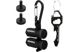 ViewReal Premium Tall Stair Gauges for Framing Square - Anti-Slip, Anodized Aluminum Alloy, Precision Layout Tools for Carpentry, Includes Holder & Multi-Use Keychain