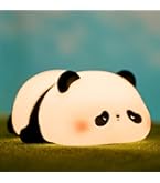 HAPPYBAG Panda Gifts, Cute Rechargeable Panda Lamp for Kids Room