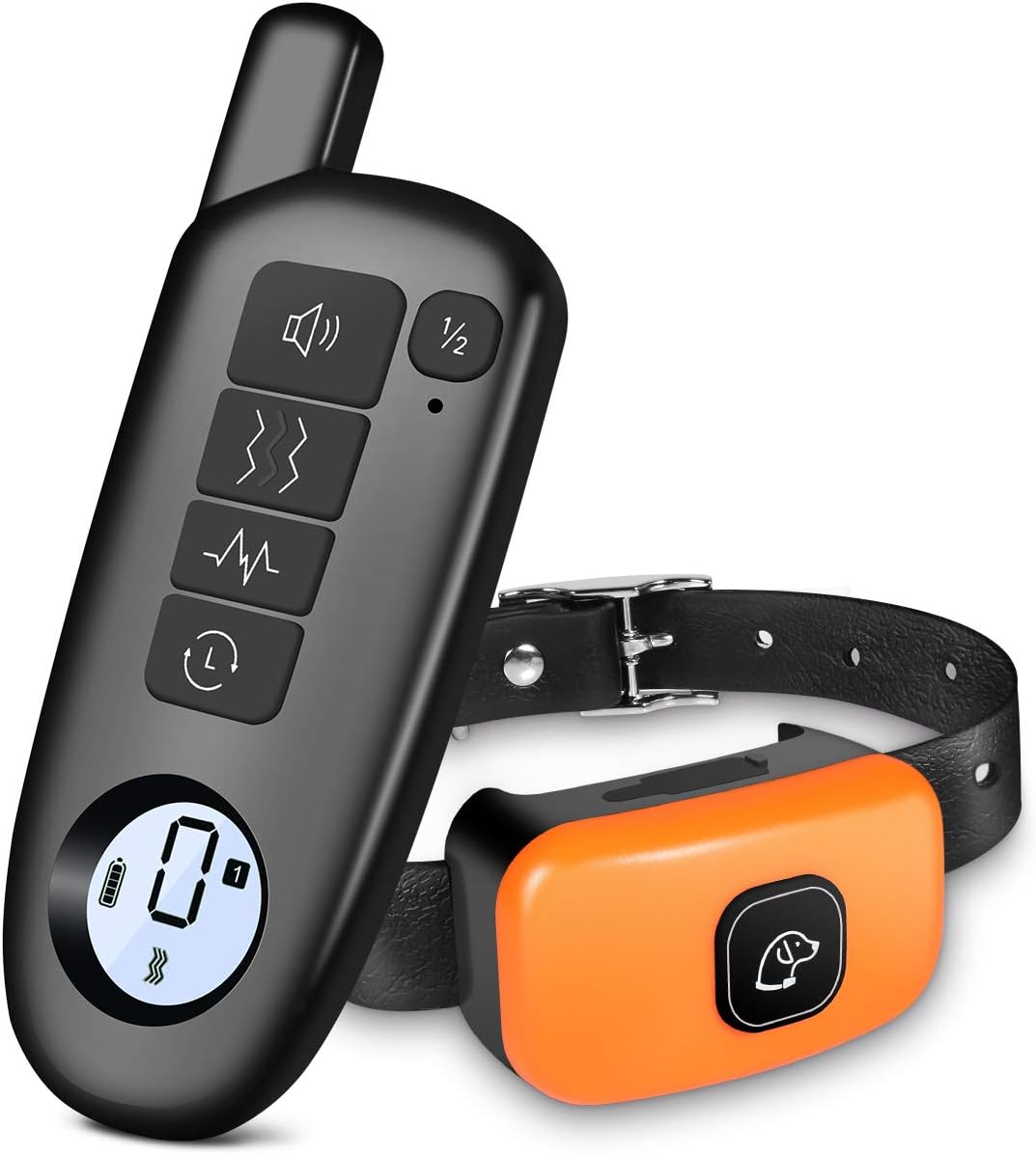 Dog Training Collar, Rechargeable Shock Collar for Dogs w/3 Training Modes, Beep, Vibration and Shock, 100% Waterproof Training Collar, Up to 1300Ft Remote Range, 0-5 Shock Levels Dog Training Set