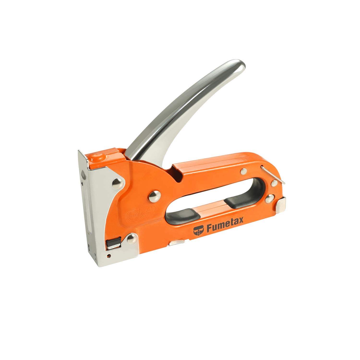 Fumetax Hand Stapler, Small Professional Stapler for Wood, Made entirely of Steel, for 4 - 8 mm Staples