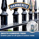 Hammerite Direct to Rust Metal Paint Hammered Silver 400ml Aerosol Spray view 2