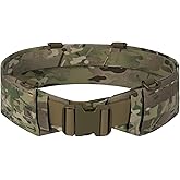 BOMTURN Tactical Molle Belt Military Duty Belt,w/Hook Lining Nylon Quick Release Rigger Belts for Police Law Enforcement