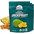 Mavuno Harvest Jackfruit Dried Fruit Snacks | Unsweetened Organic Dried Jackfruit Chips | Gluten Free Healthy Snacks for Kids and Adults | Vegan, Non GMO, Direct Trade | 2 Ounce, Pack of 3