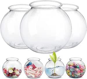 Kicko Plastic Ivy Bowls - 3 Pieces of 16 Oz. Tub - Perfect for Home Decor, Centerpiece, Carnival Game Accessory, Ornament Holder, Party Supplies, Sweet Treats