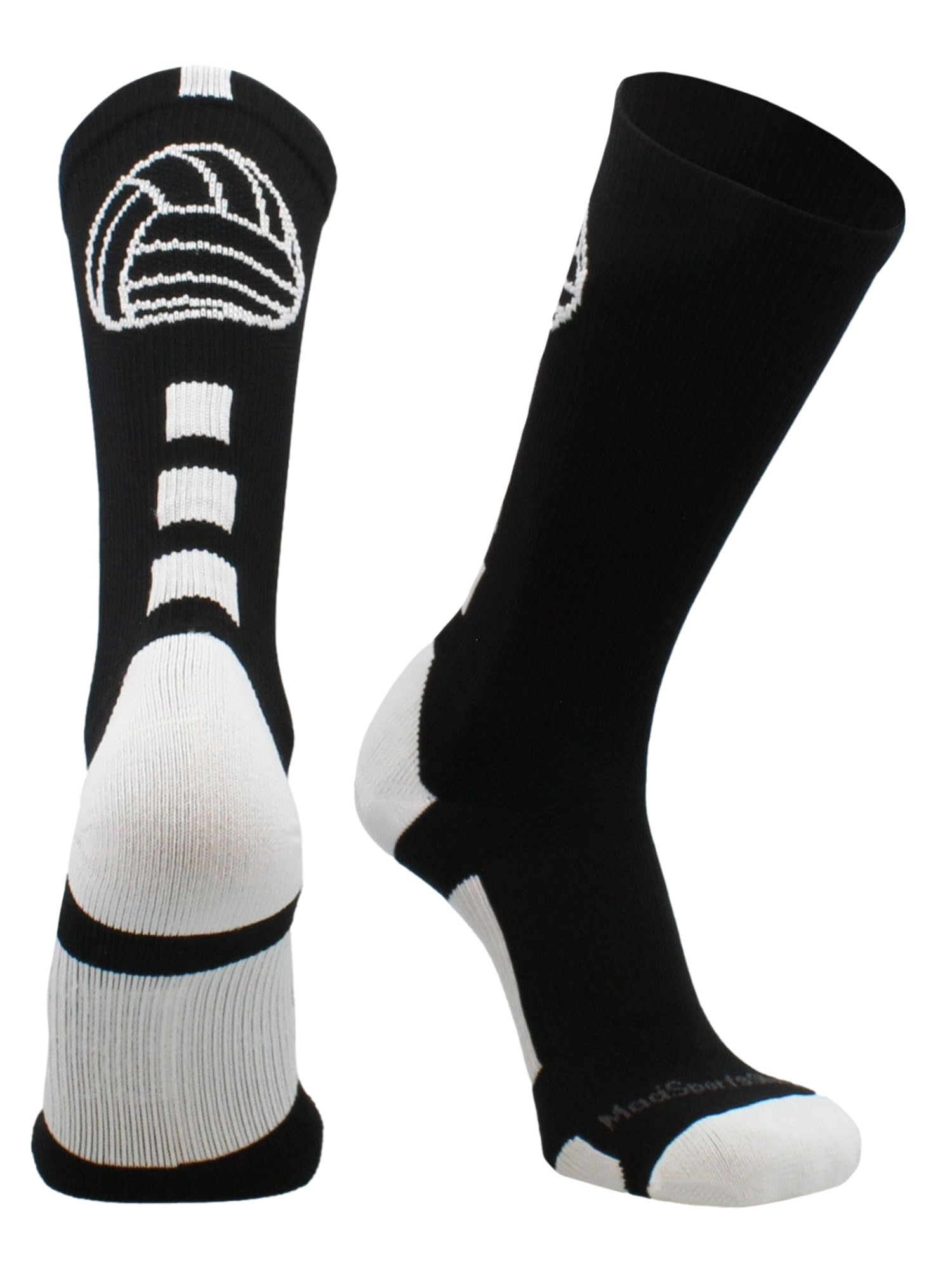 MadSportsStuff Volleyball Logo Crew Socks