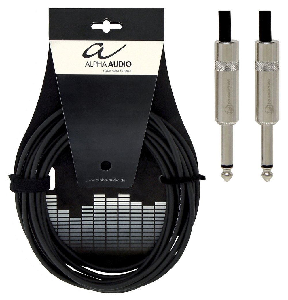GEWA Instrument cable Mono Pro Line 6m, black, 6.3 mm mono jack - 6.3 mm mono jack, 190505