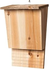 Sionhiuo Large Wooden Bat Box Nesting Shelter Outdoor Hanging House With view 9