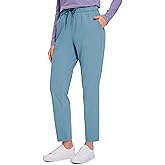 CRZ YOGA Womens 4-Way Stretch 7/8 Ankle Golf Pants Work Sweatpants Dress Yoga Travel Casual Lounge Workout Trousers Pockets