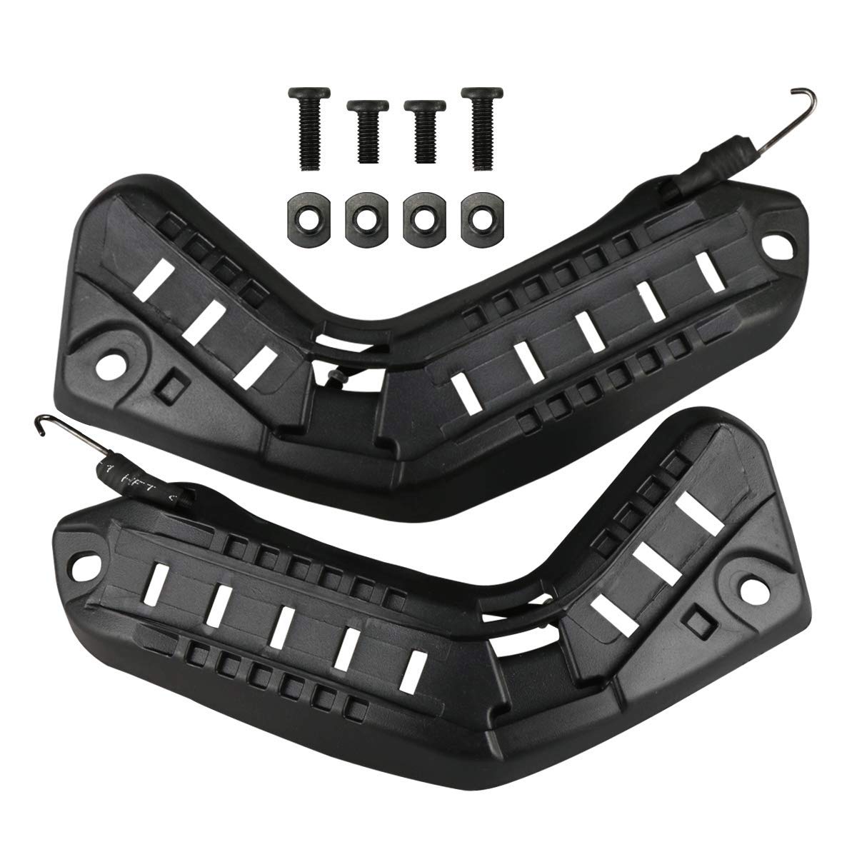 AOUTACC Tactical Helmet Rail Mount Kit, Airsoft Helmet Accessory Rail Adapter for FAST Helmet (Black)