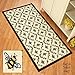 Collections Etc Bumble Bee Printed Lattice Skid-Resistant Accent Rug