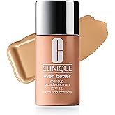 Clinique Even Better Makeup Liquid Foundation SPF 15 With Vitamin C For Dry + Oily Combination Skin Types | Medium Coverage + Natural Finish | Evens Skin Tone + Reduces Dark Spots
