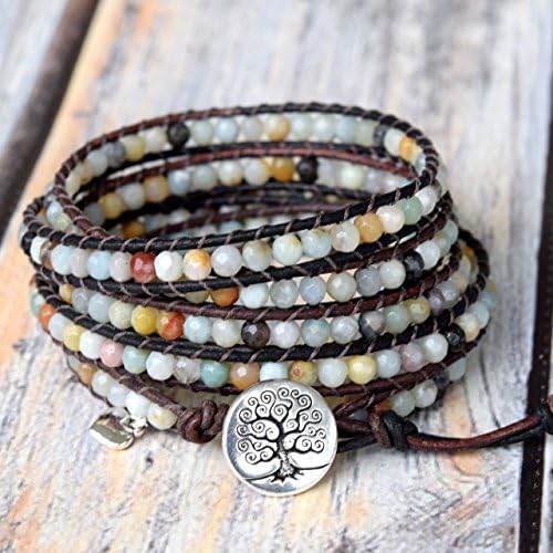 Amazonite Gemstone Wrap Bracelet