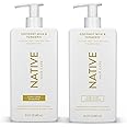 Coconut & Turmeric Shampoo and Conditioner Contain Naturally Derived Ingredients | All Hair Types, Color & Treated, Fine to Dry Damaged, Sulfate & Dye Free - 2-Pack