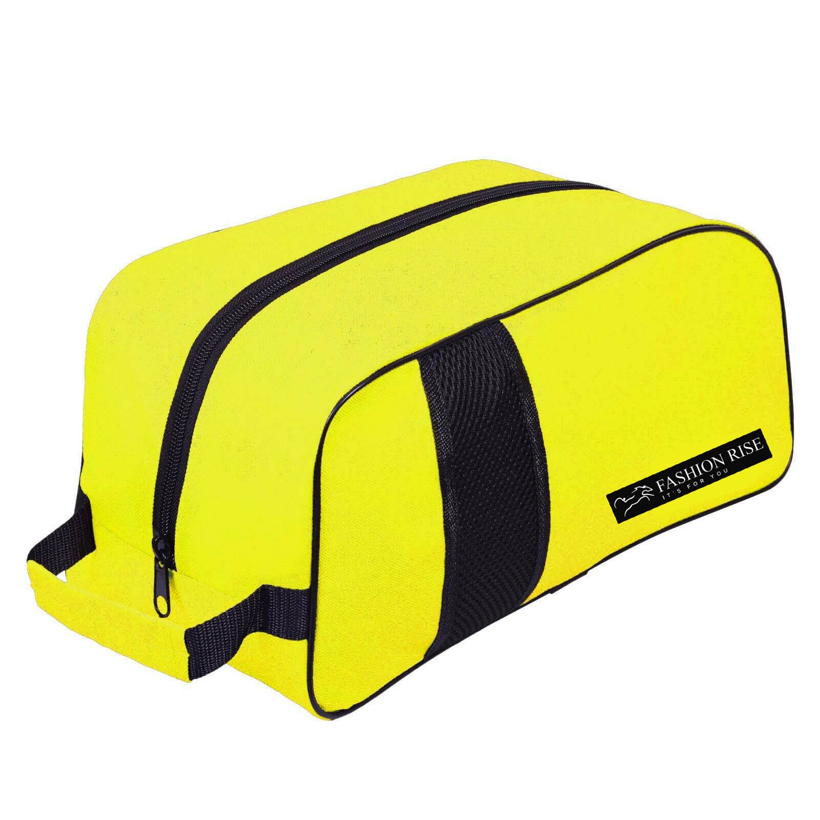 Waterproof Sports Boot/Shoe/Travel Bag for Football Cricket Rugby Golf Toiletry Gym for Men/Women (Yellow)