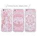 iPhone 6s Case, FiveBox 3-Pack Ultra Slim [Shockproof] Silicone TPU Gel Clear Case Cover, Christmas Tree Flower/Henna White Floral/Elephant Pattern Hard Back Protective Case for iPhone 6, iPhone 6s