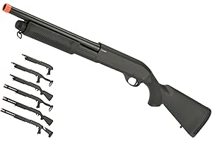 Evike Airsoft - CYMA Standard Metal M8.70 3-Round Bu.RST Multi-S.hot Sh.ell Loading Airsoft Sh.otgu.n (Model: Full St.ock CQB Full Metal) - (PID: 63531)