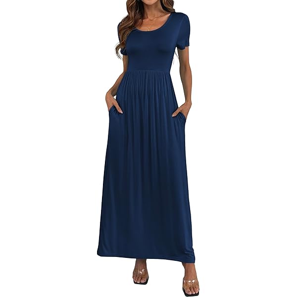 Amazon.com: Amazon Essentials Women's Solid Surplice Maxi Dress Dress,  -Navy, XS : Clothing, Shoes & Jewelry
