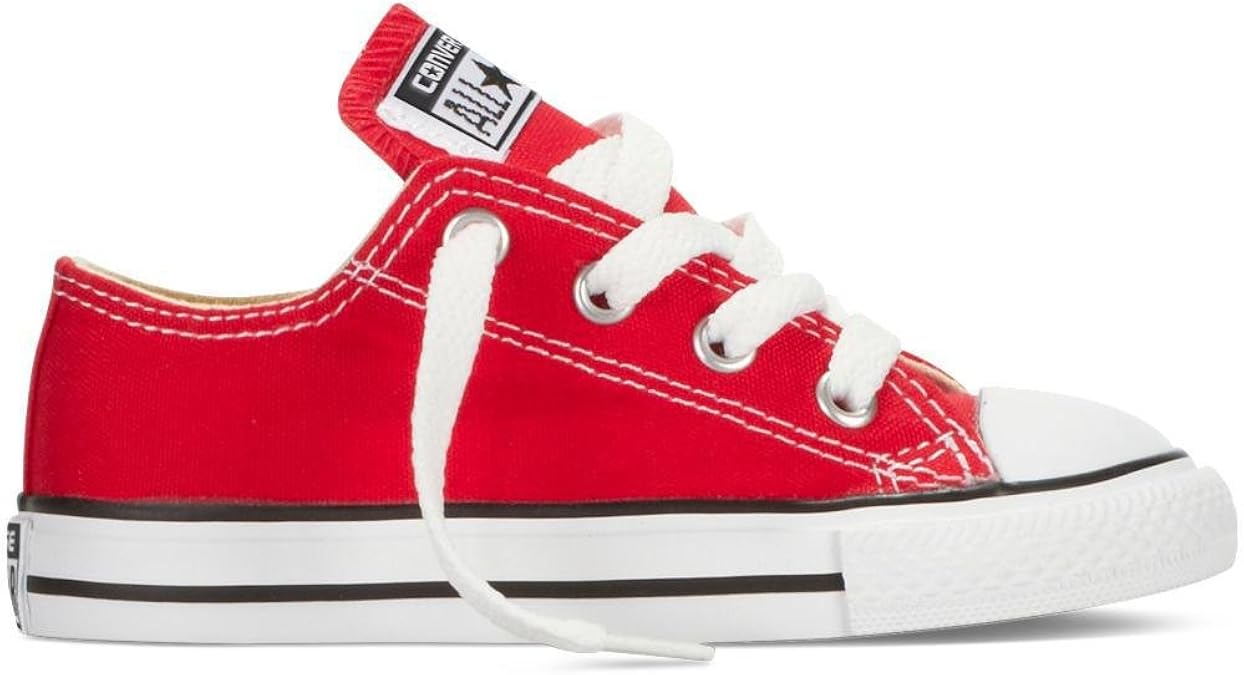 red converse low