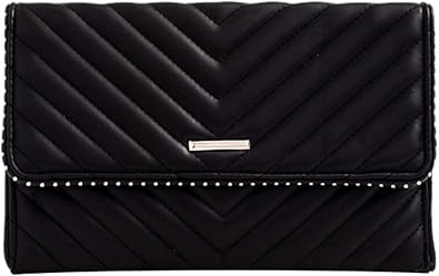 black quilted clutch bag