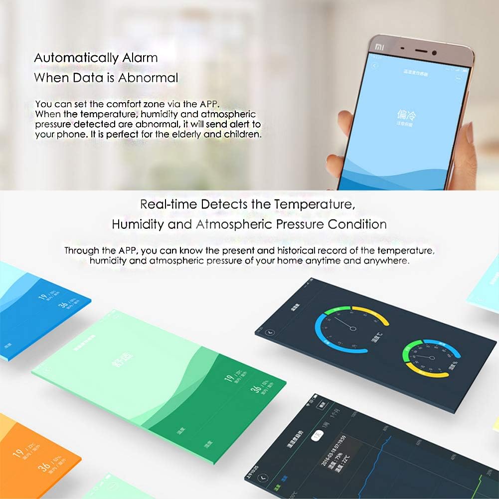Mobile App Alerts Zigbee Wireless Temperature Humidity Atmospheric