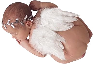 La Cabina Accessoires De Photographie De Bebe Vetement De Bapteme Bebe Vetement Bebe De Photographie Aile De Ange Bandeau Bebe 2pcs Multi Style Pour Prendre La Photo Et Anniversaire De Bebe E