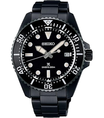 Amazon.com: SEIKO Prospex 'Black Series' Solar Diver's 1965 Re