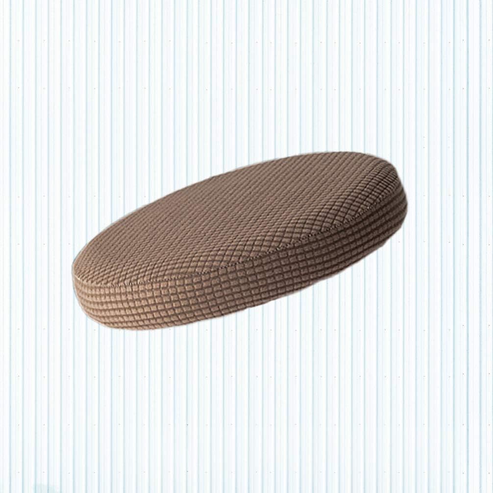 Breathable Round Bar Stool Cover Elastic Padding Cushion Protectors(Chocolate), Picture 7, 38*38 cm - Image 3