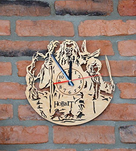 The Hobbit Eco Friendly Wood Wall Clock - Get unique home room or bedroom wall decor - Gift ideas for friends – Unique Art Design