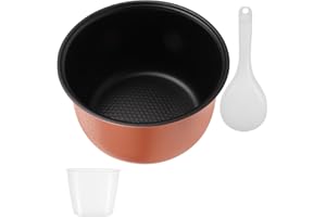 NUOBESTY Rice Cooker Inner Pot 2l Thickened Aluminum Alloy Non-Stick Replacement Liner for Electric Cooker