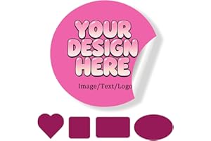 Custom Stickers for Business Logo or Text, Personalized Label Stickers Bulk 10-1000pcs, Customized Waterproof Sticker, Your o